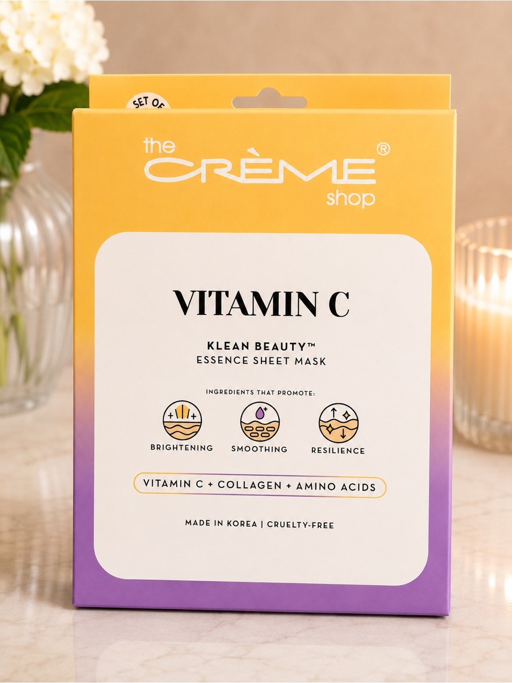 The Crème Shop Vitamin C Klean Beauty Essence Sheet Mask